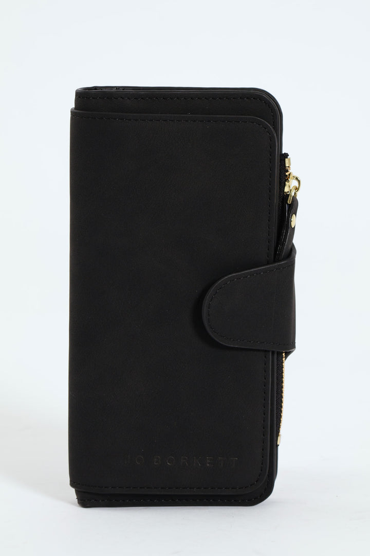 Large Bi Fold Wallet - Black