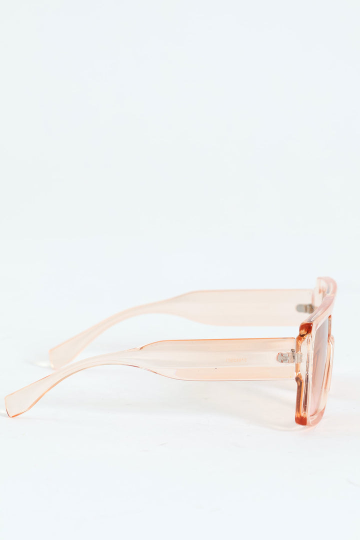 Gradient Shield Sunglasses - Light Pink