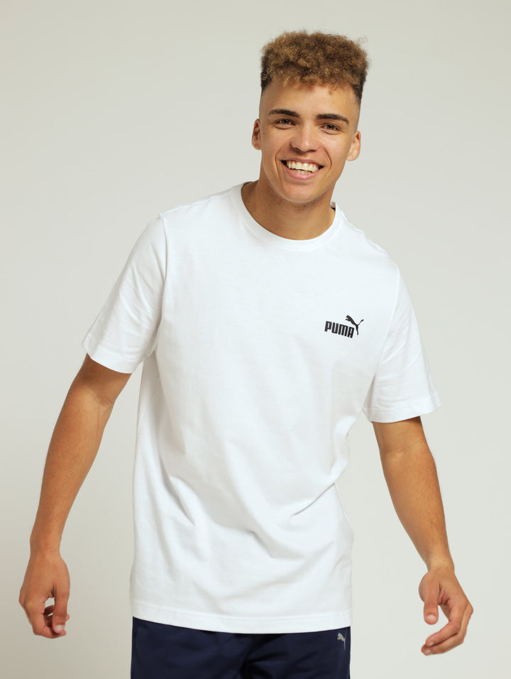 Essentials Small Logo Tee - White