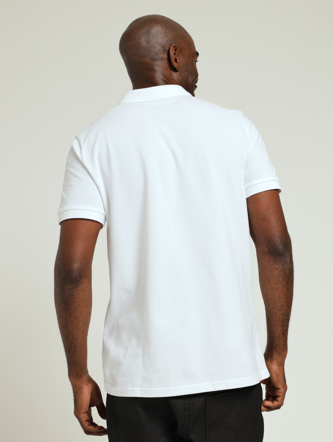 Basic Slim Fit Golfer - White