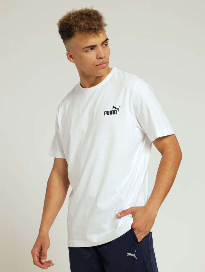 Essentials Small Logo Tee - White