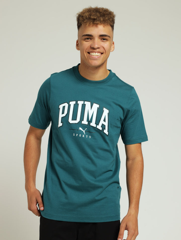 Squad Big Graphic Tee - Teal