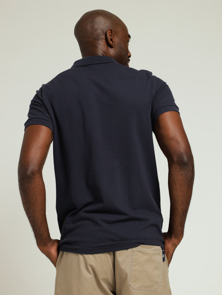 Basic Slim Fit Golfer - Navy