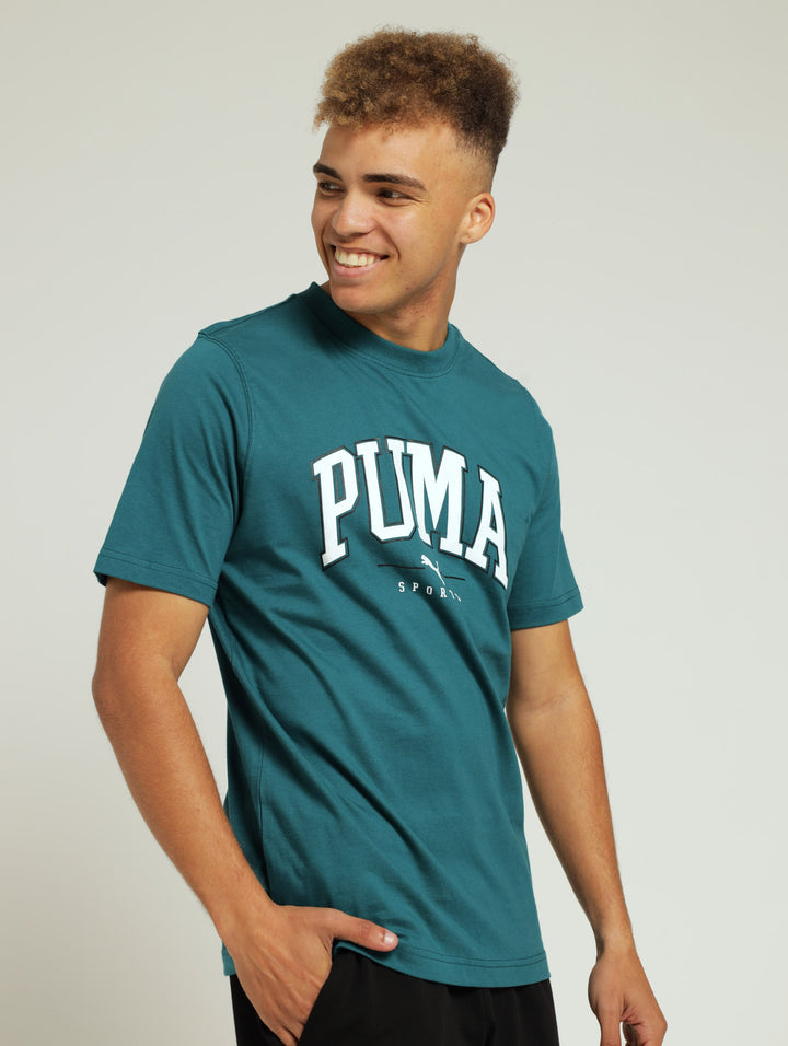 Squad Big Graphic Tee - Teal