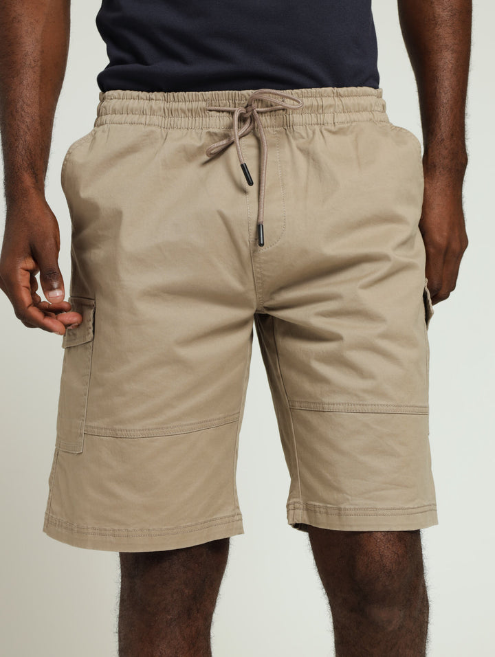 Cargo Pull On Short - Taupe