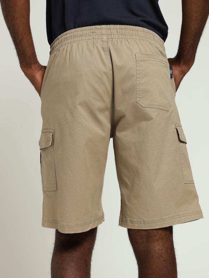 Cargo Pull On Short - Taupe