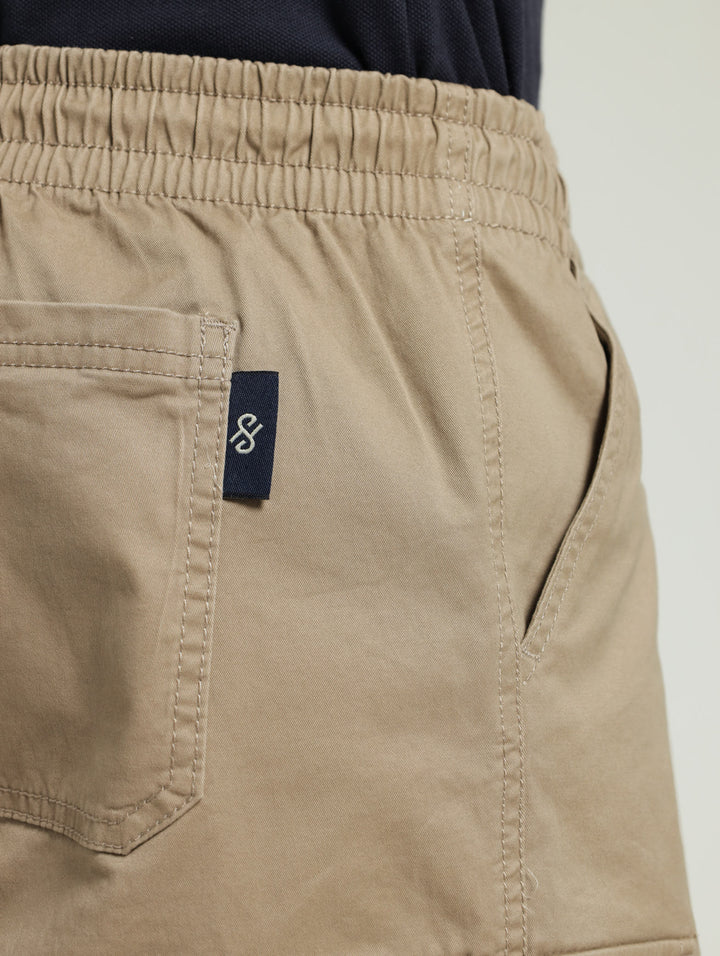 Cargo Pull On Short - Taupe