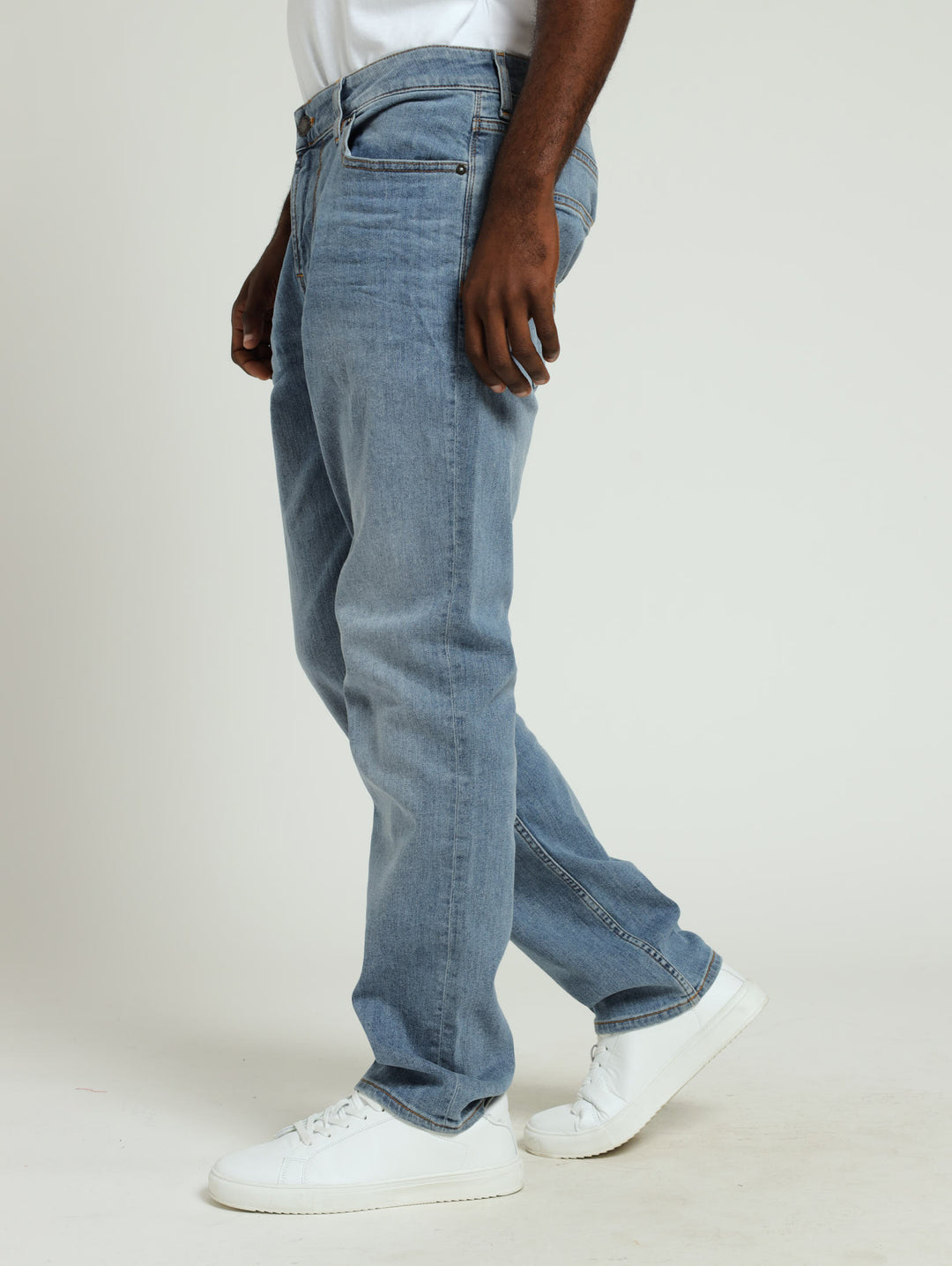 Straight Leg Denim Jean - Light Wash