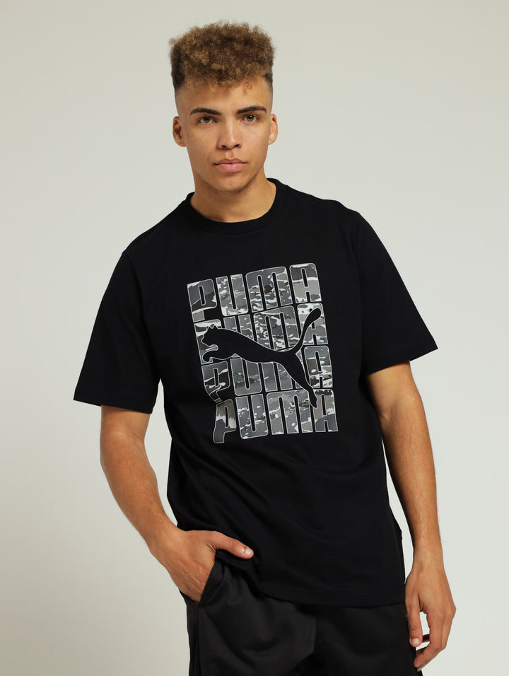 Graphics Camo Tee - Black