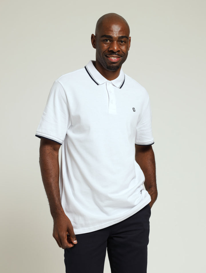 New Tipped Golfer - White