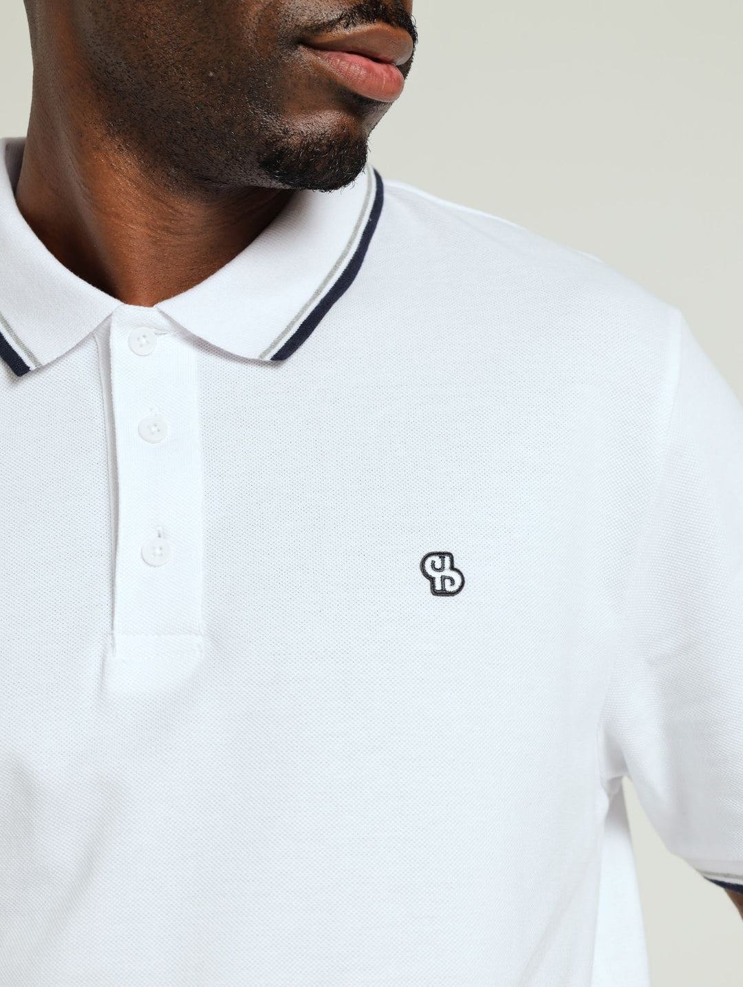 New Tipped Golfer - White