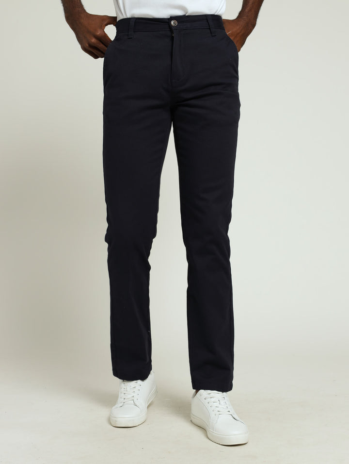 New Basic Straight Fit Chino - Navy