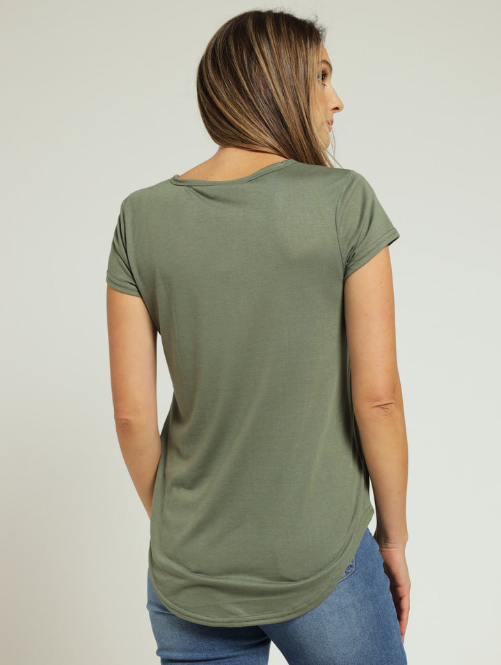 Basic Pocket Tee - Light Fatigue