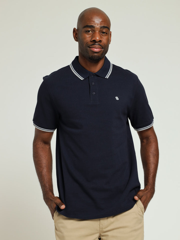 New Tipped Golfer - Navy