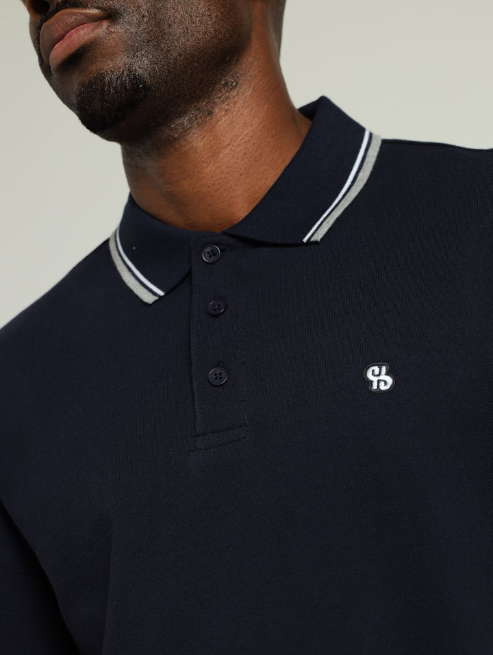 New Tipped Golfer - Navy