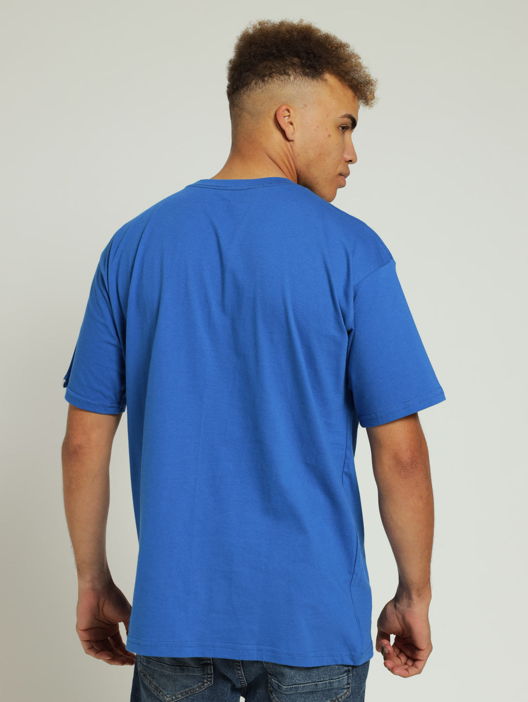 Half Logo Tee - Blue