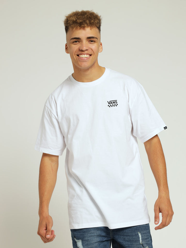 Left Chest Logo Tee - White