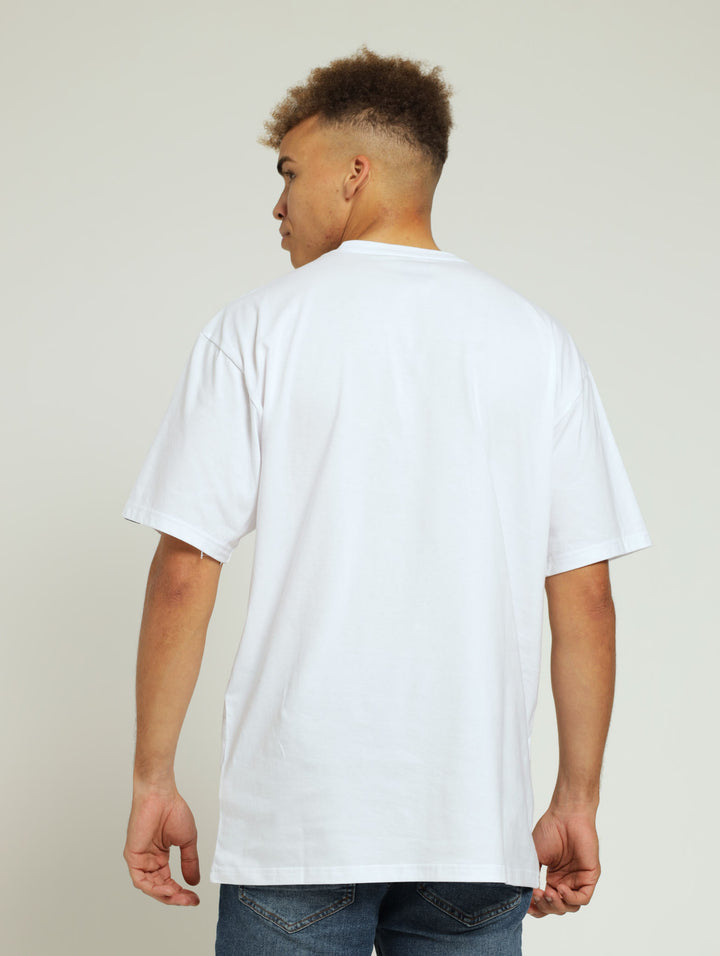 Left Chest Logo Tee - White