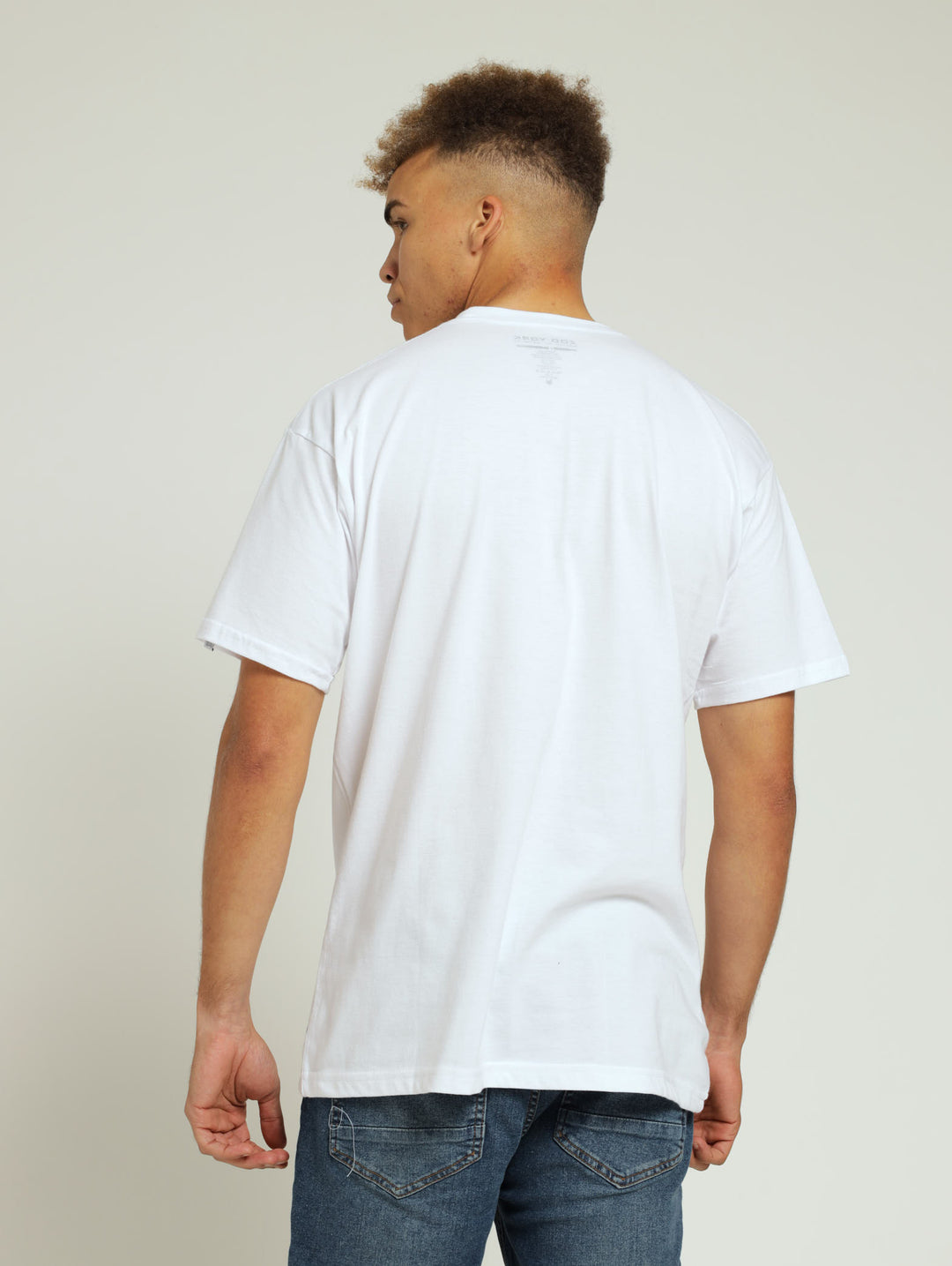 Record Print Tee - White