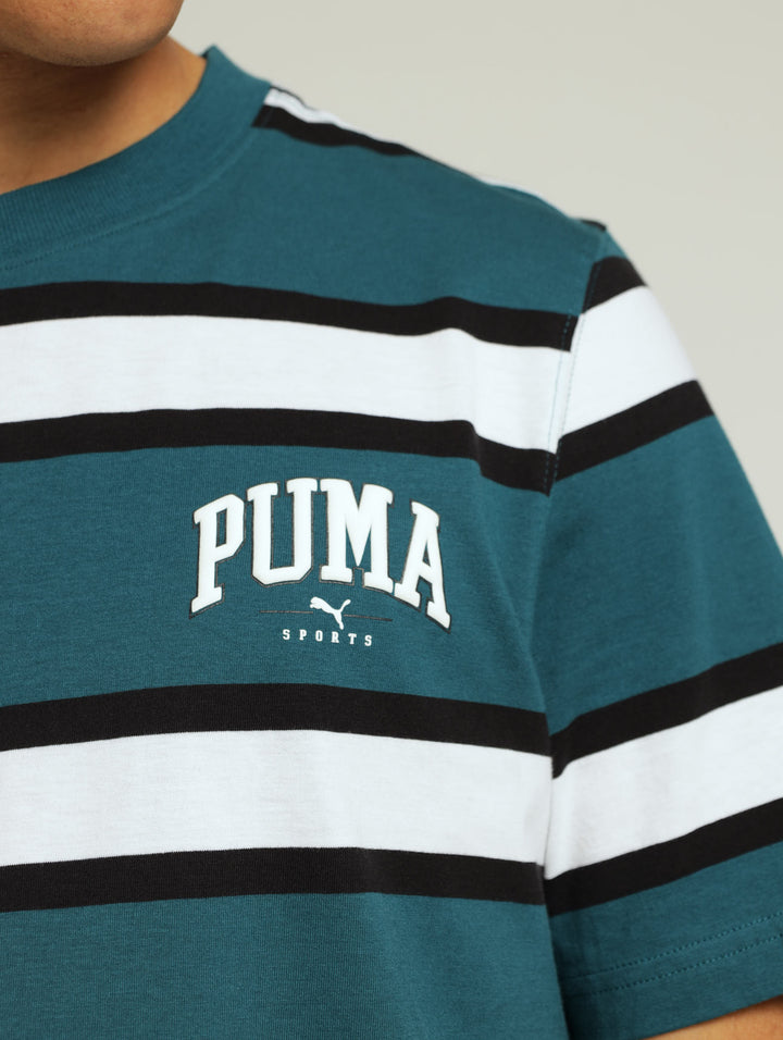 Squad Stripe Tee - Teal