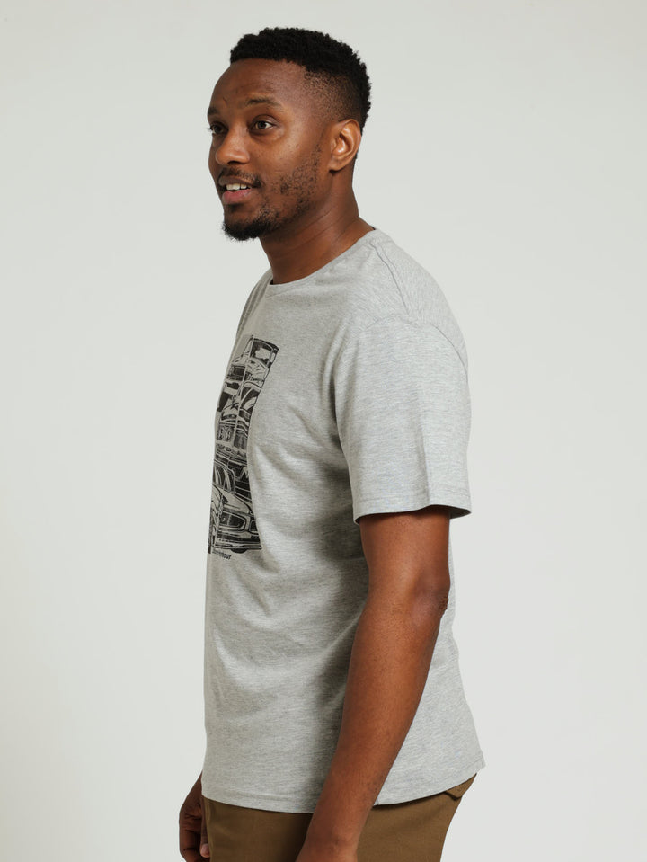 Cars Tee - Grey Melange