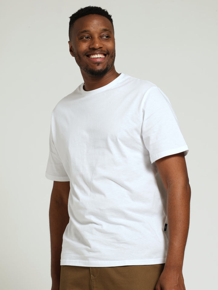 Basic Crew Neck Tee - White