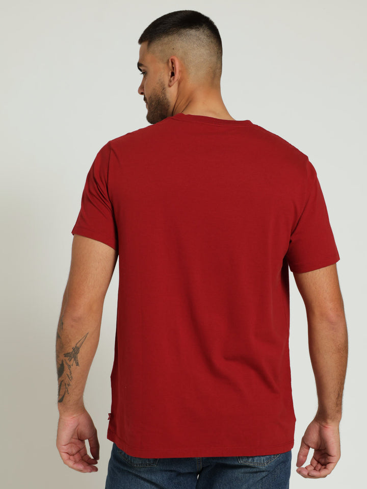 Standard Fit Tee - Burgundy