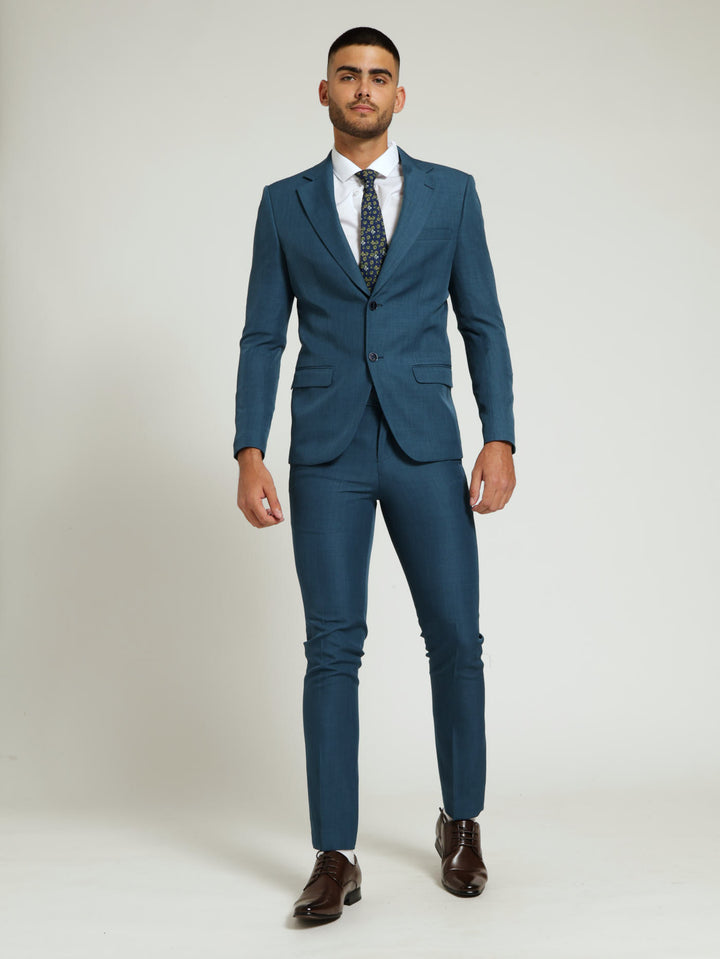 Slim Essential Suit Jacket - Teal