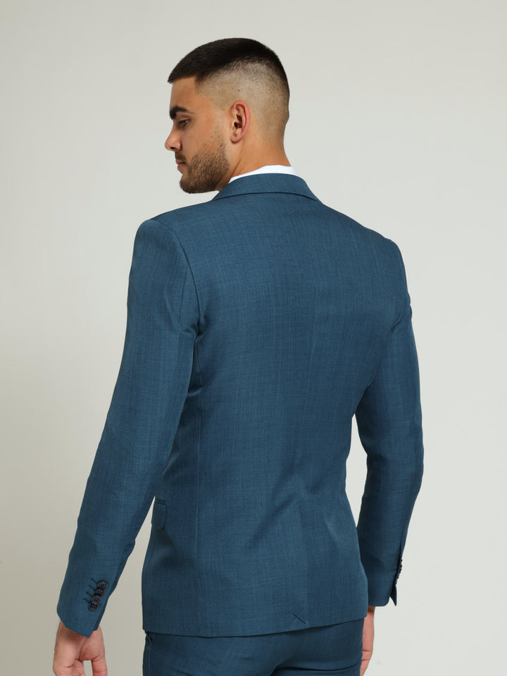 Slim Essential Suit Jacket - Teal