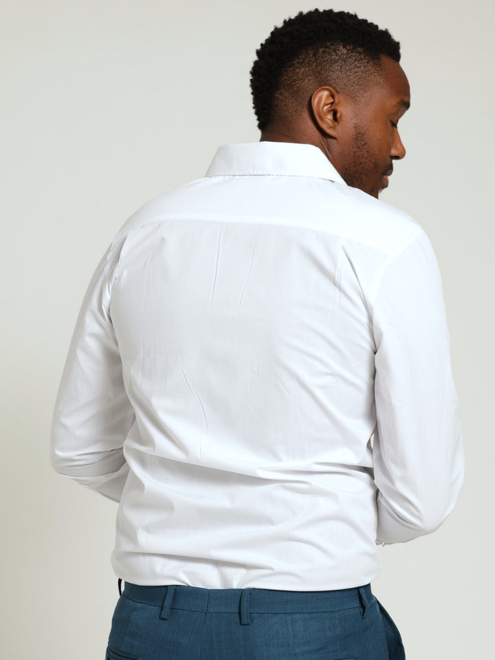 Long Sleeve Easy Care Shirt - White