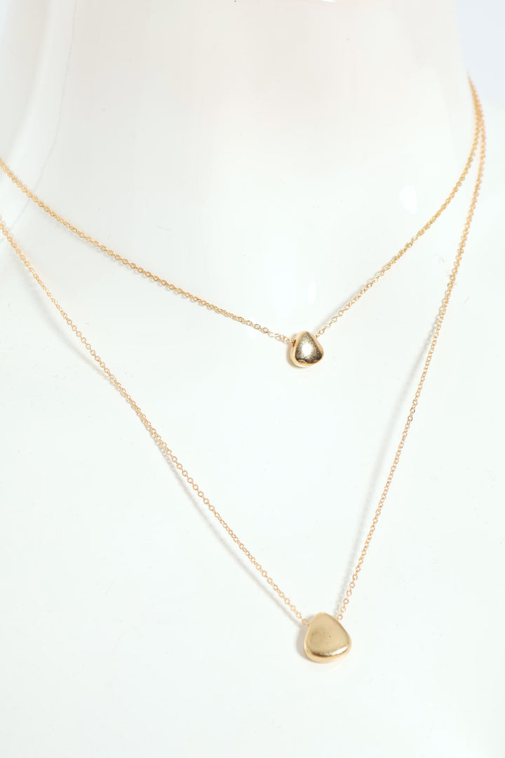 Double Layer Bubble Pendant - Gold