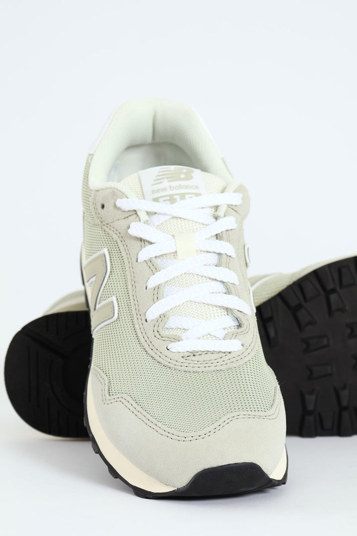 515 V3 Panelled Cleated Sole Lace Up Sneaker - Beige