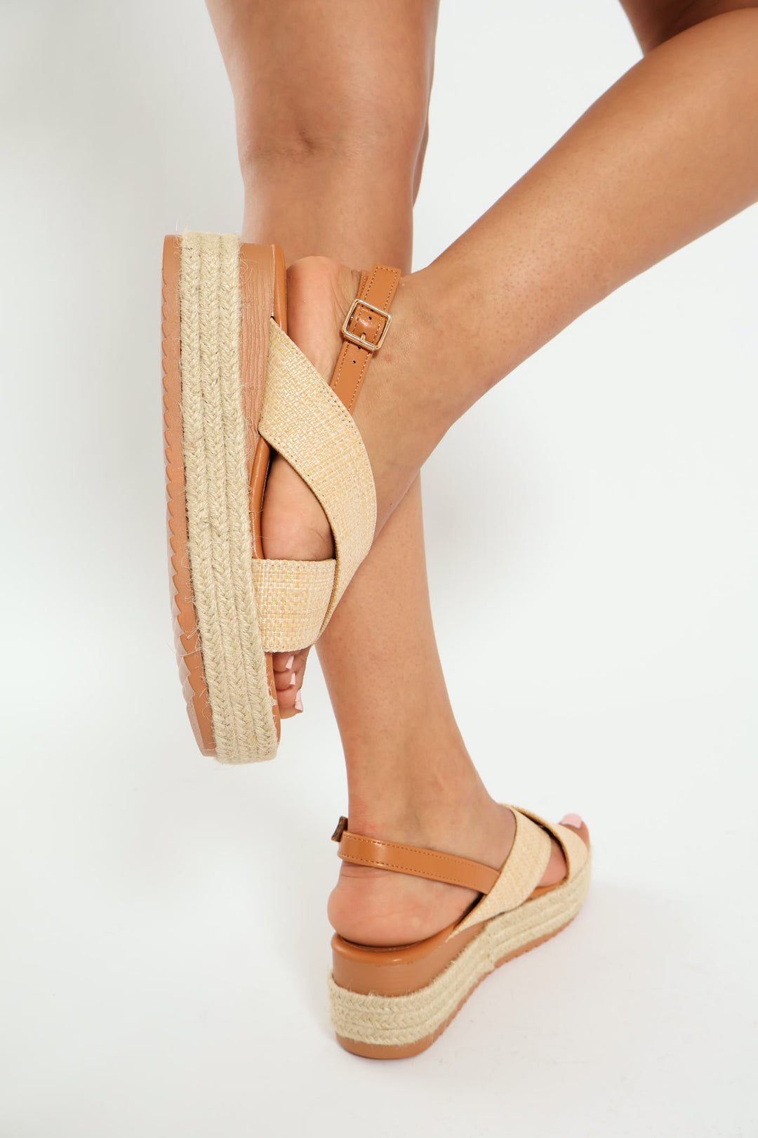 Woodstack Miniwedge Sandal - Natural