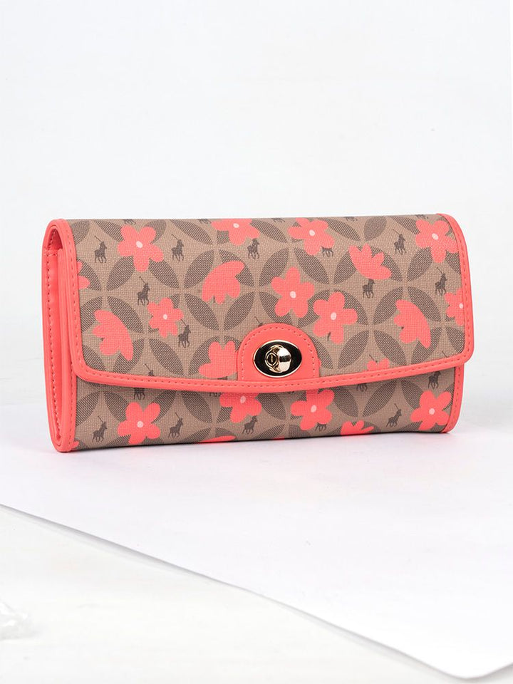 Meadow Clutch Purse - Coral