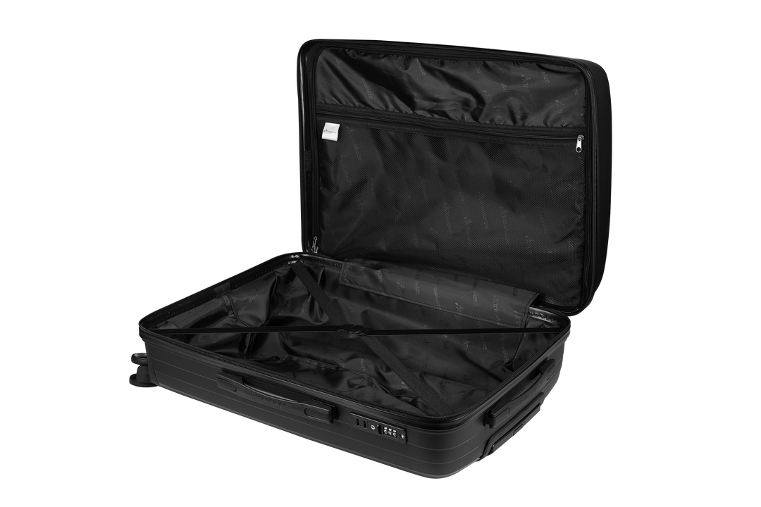 Travelwize Ripple 4-Wheel Spinner Luggage - Black