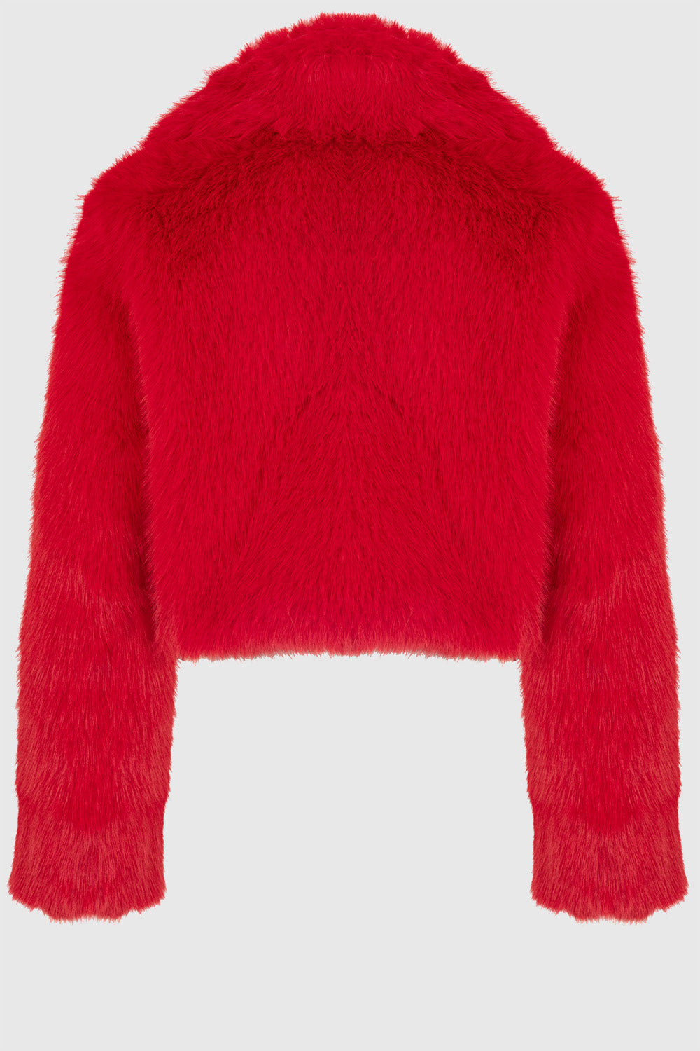 Full Fur Bolero Jacket - Red