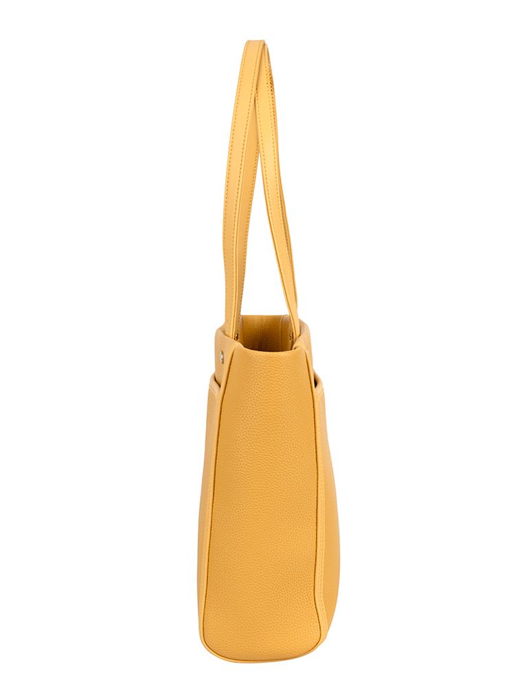 Lyon Casual Medium Tote Bag - Yellow