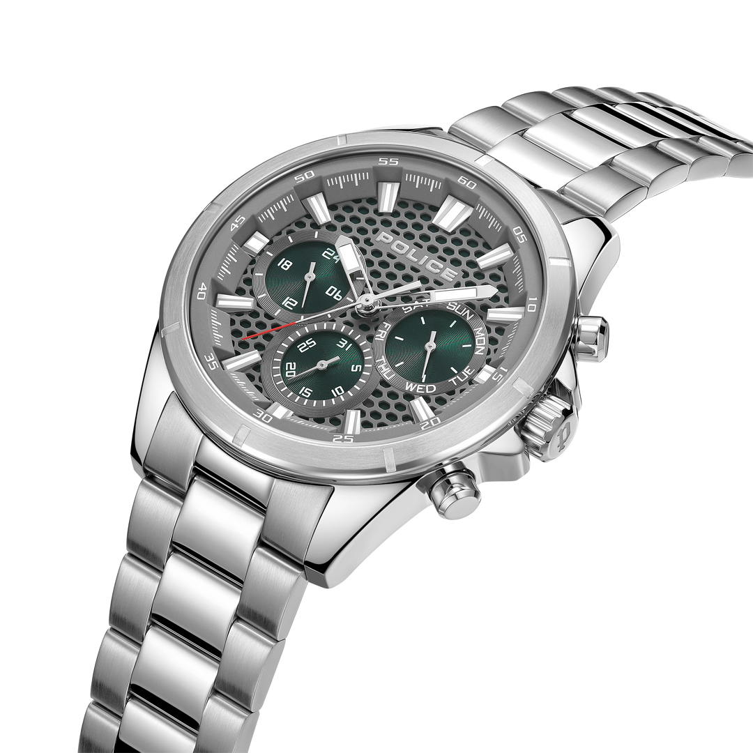 Stainless Steel Case Watch With Steel Bracelet Strap