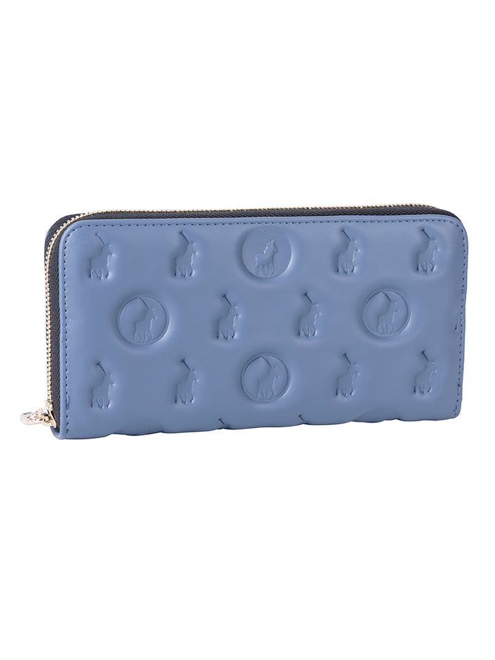 Luna Zip Around Purse - Blue