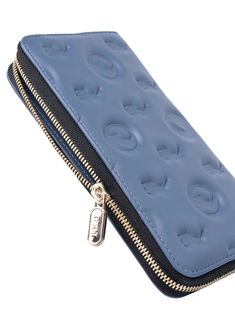 Luna Zip Around Purse - Blue