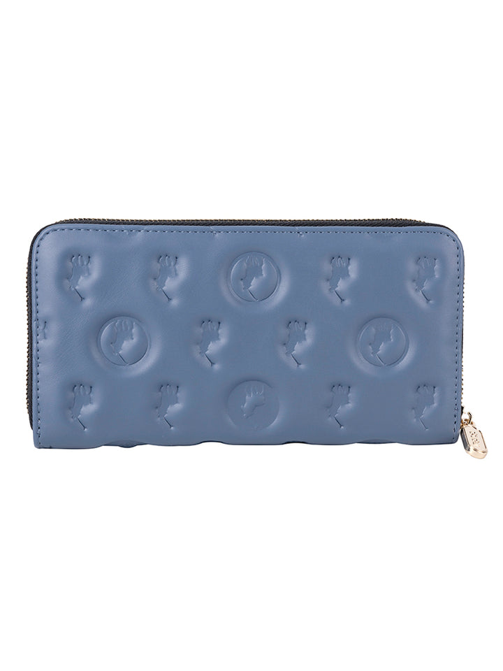 Luna Zip Around Purse - Blue