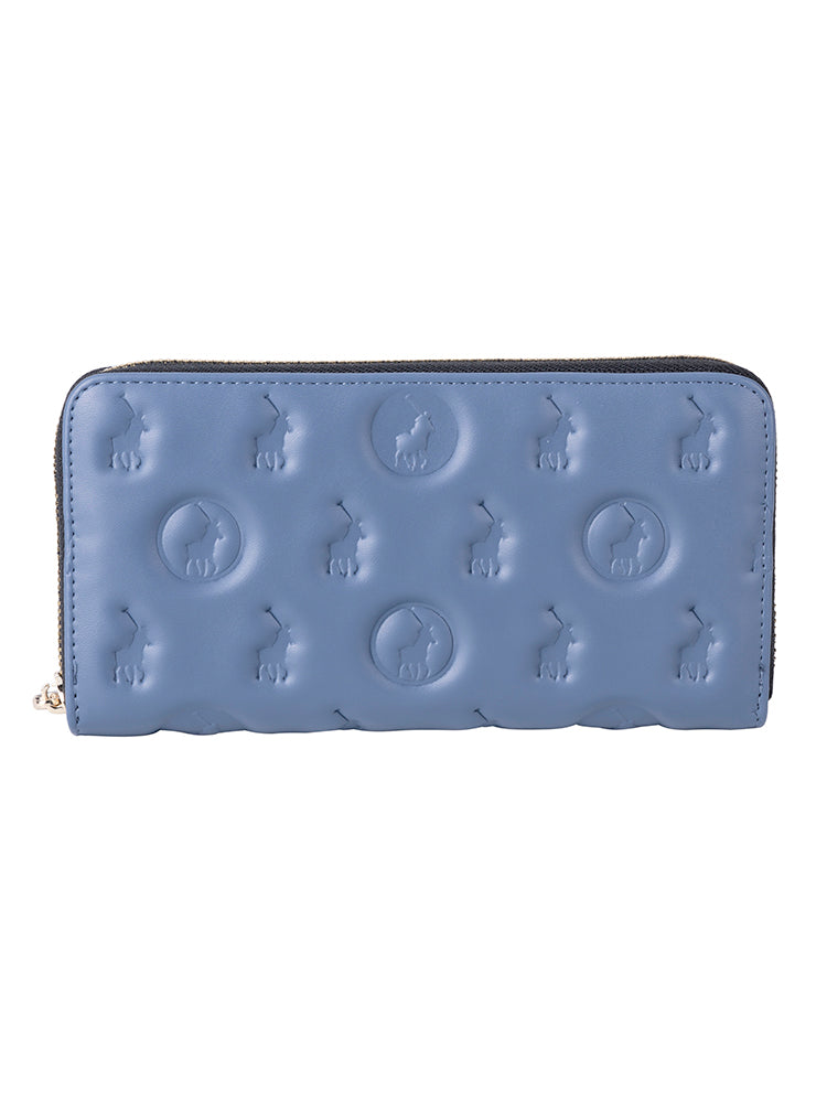 Luna Zip Around Purse - Blue