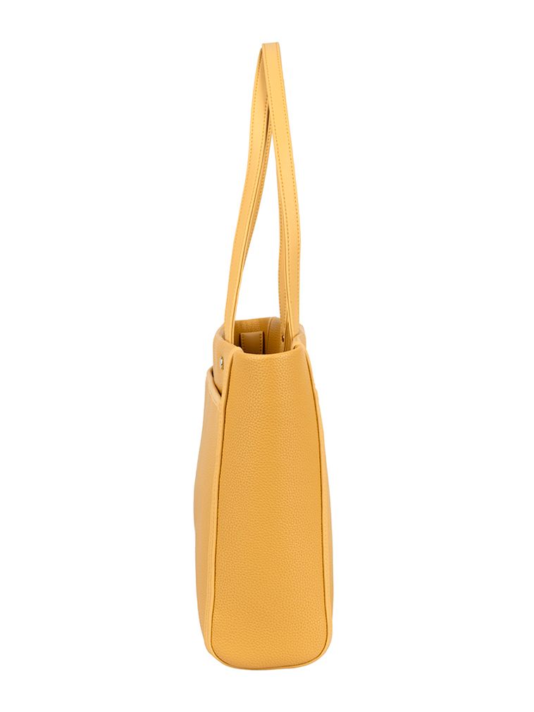 Lyon Casual Medium Tote Bag - Yellow