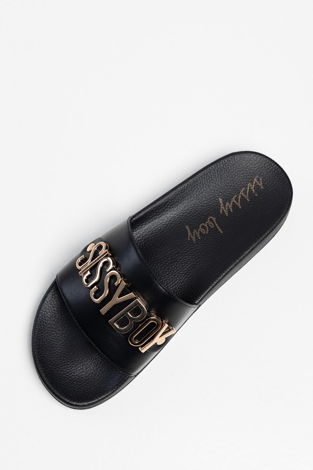 Branded Hardware Slide - Black