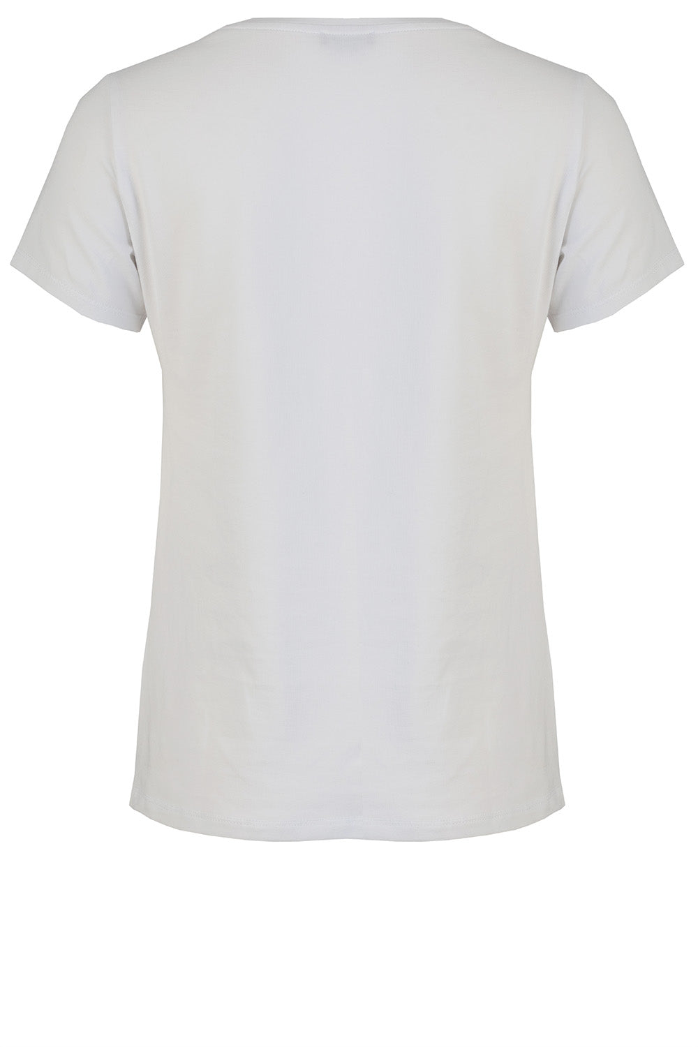 Multi-Technique Regular Fit Logo Top - White