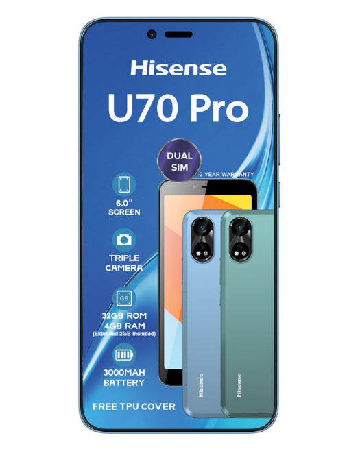 U70 Pro 32GB Dual Sim Blue Cellphone