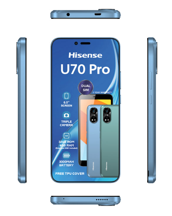 U70 Pro 32GB Dual Sim Blue Cellphone