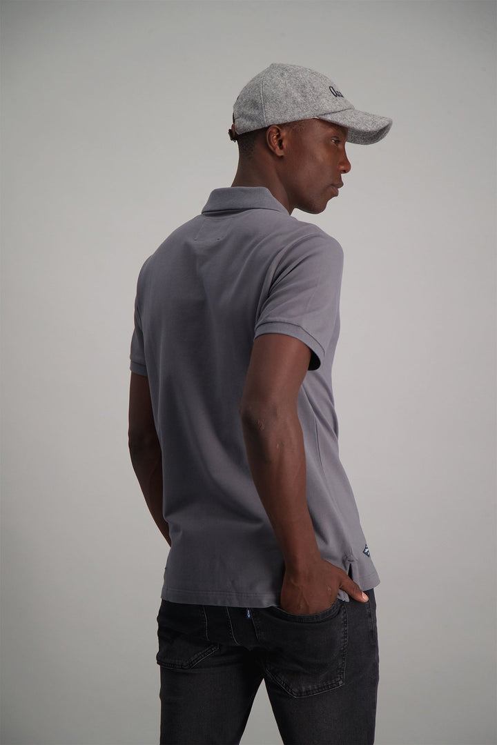 Ruched Placket Golfer - Charcoal