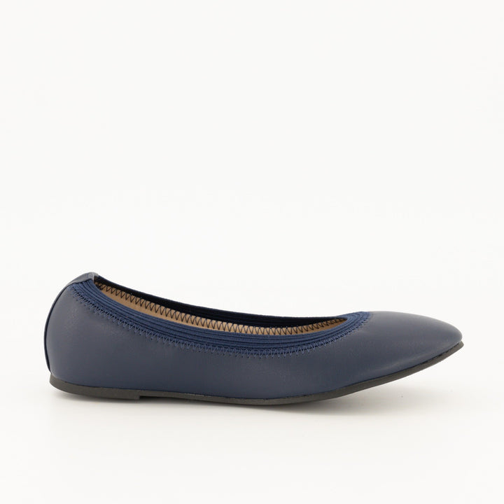 Ladies-Stretch Elastic Pump - Navy