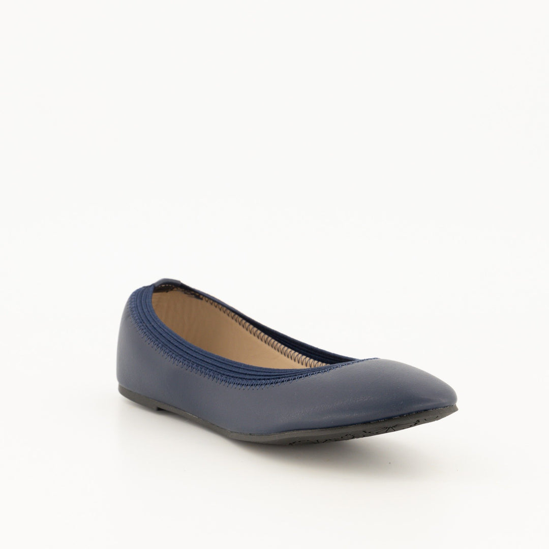 Ladies-Stretch Elastic Pump - Navy